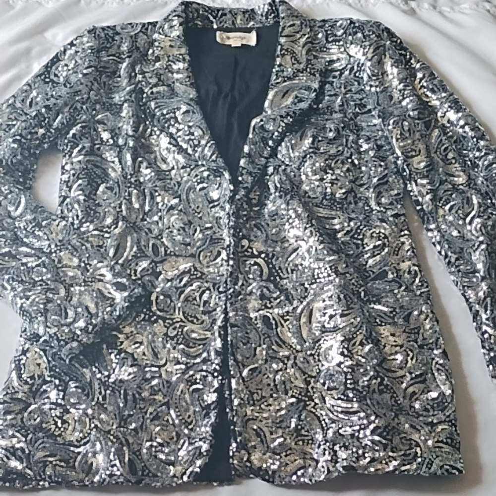 Anthro.Porridge Sequin Jacket SzMed - Picture 3 of 5